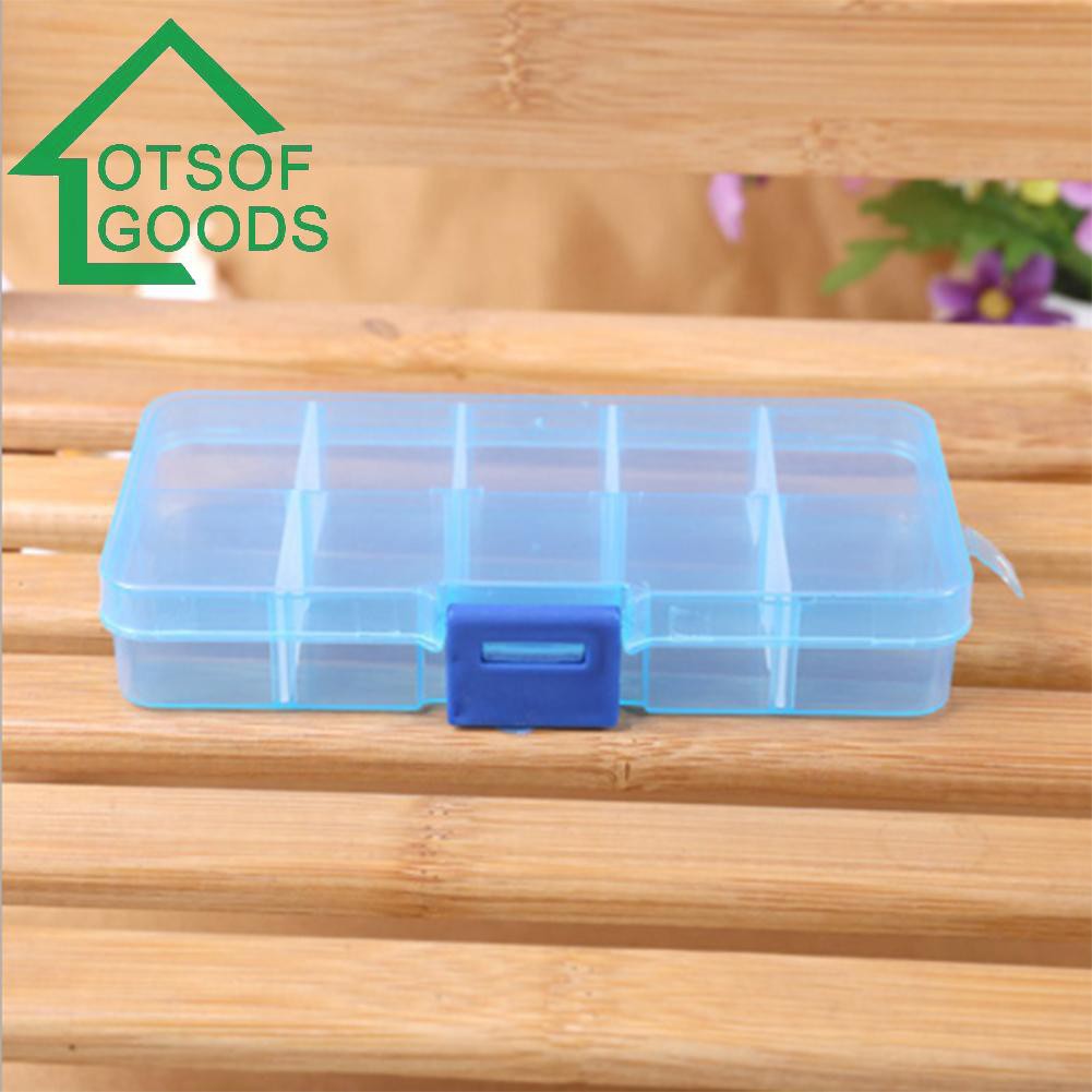 Hộp nhựa 10 ngăn đựng thuốc/ trang sức tiện lợi