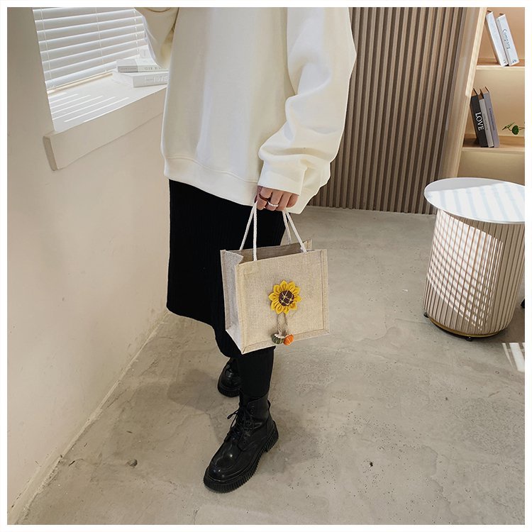 Túi cói mini nhiều hình phong cách vintage