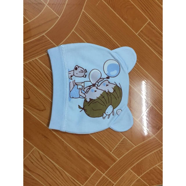 Sét 2 Mũ cotton sơ sinh cao cấp cho bé