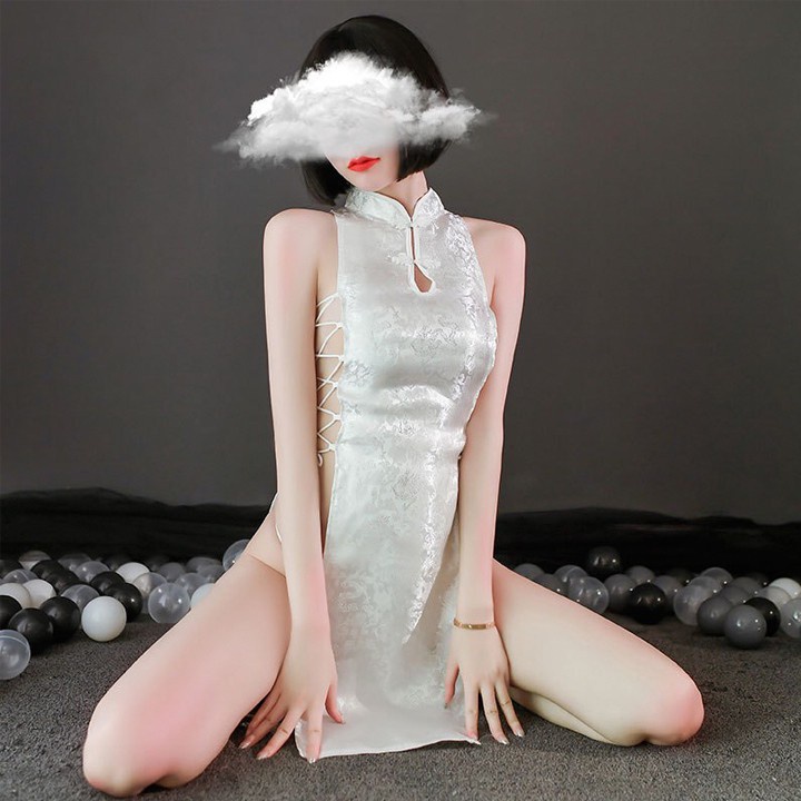 Cosplay sườn xám sexy đan dây hông   gợi cảm