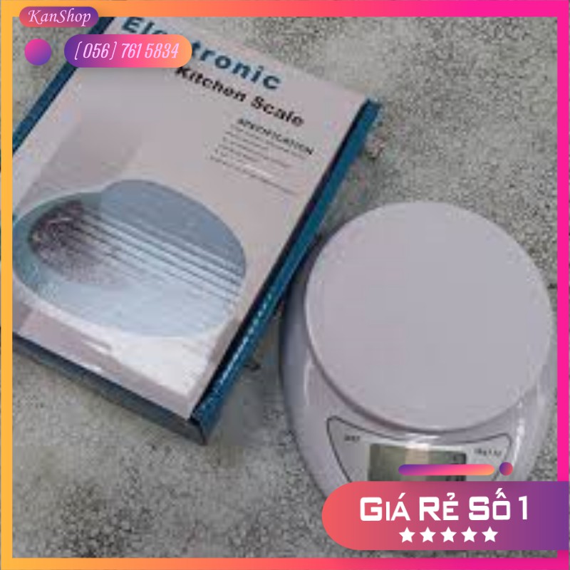 Cân Điện Tử Nhà Bếp ☘ Kan Shop ☘ Cân Chia Thực Phẩm Đa Năng 5kg B05 - Bảo Hành 1 đổi 1 đẹp mắt, màu sắc trang nhã