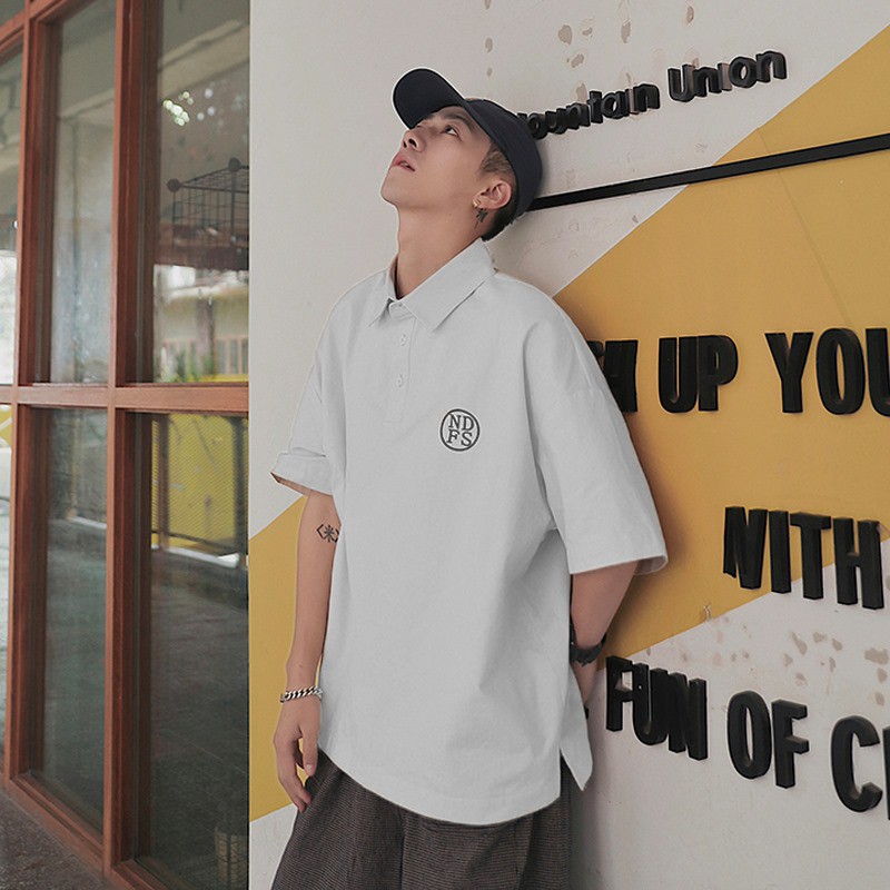 [Mã SKAMSALE07 giảm 10% TỐI ĐA 100K đơn150K] Áo Polo form rộng NDFS, Áo polo oversize unisex, Jack Lane | BigBuy360 - bigbuy360.vn