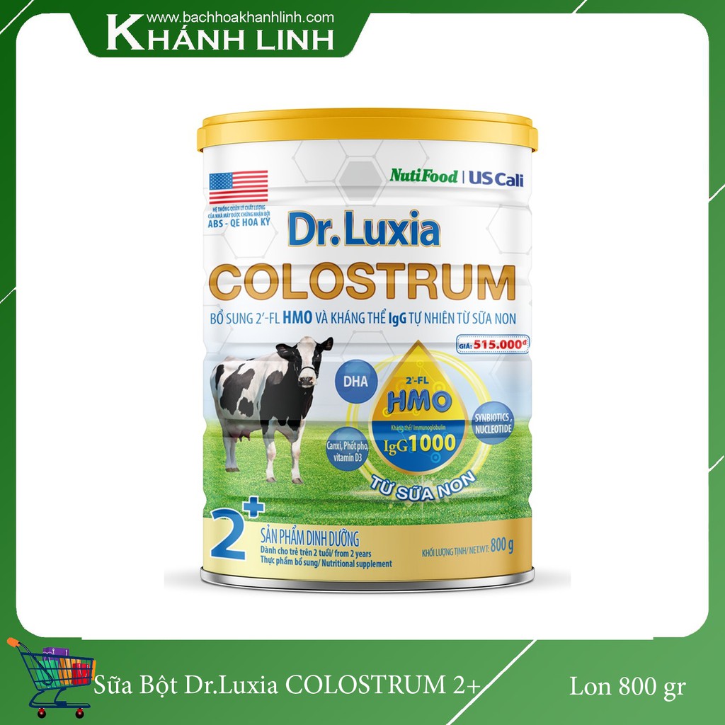 Sữa Dr.Luxia Colostrum 2+ Lon 800g