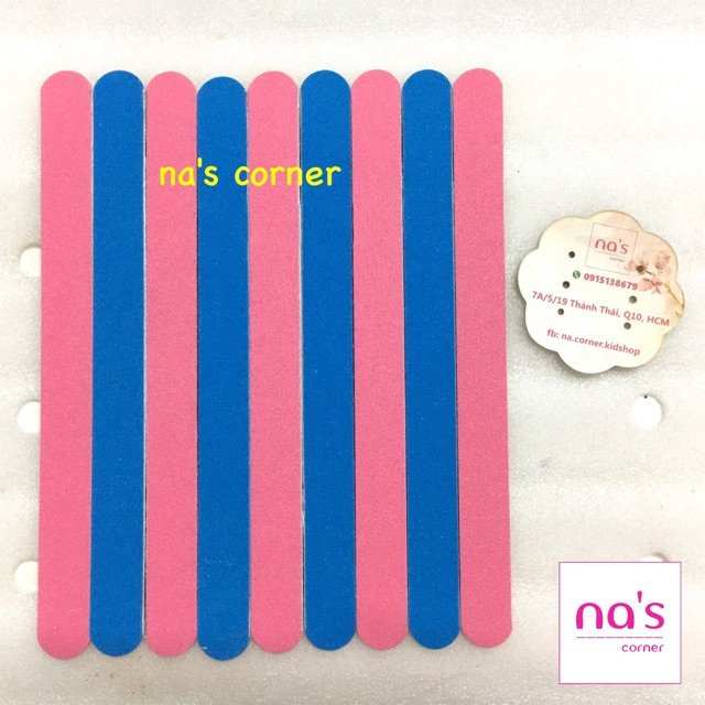 Dũa móng tay đen hồng xanh, hoạ tiết dày kitty thỏ hồng cầu vòng