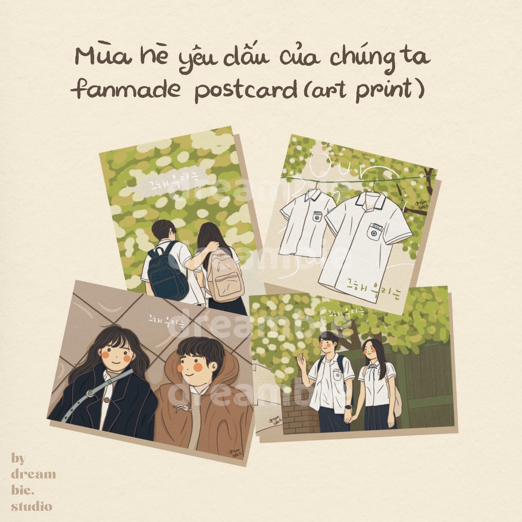 Dreambie | Mùa hè yêu dấu của chúng ta fanmade postcard/ artprint decor pt.2