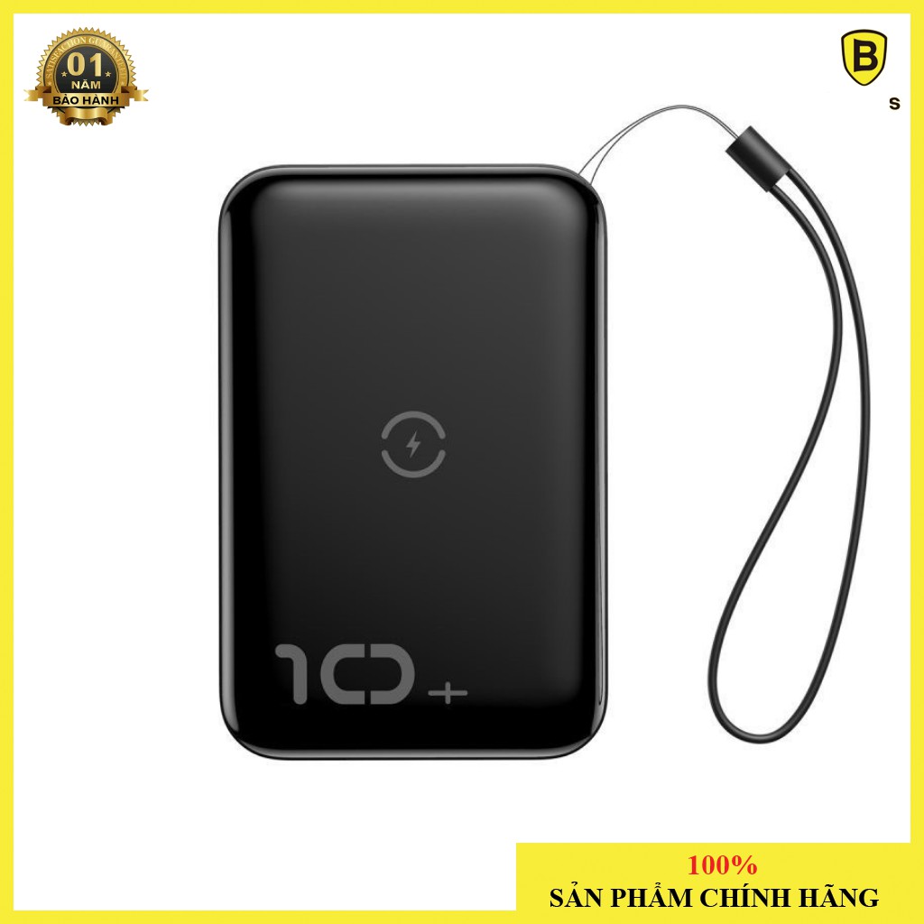 Pin dự phòng tích hợp sạc nhanh không dây Baseus Mini S Bracket Power Bank 10,000mAh