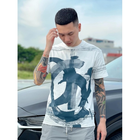 HÀNG S.C❤️‍🔥 áo thun nam logo vảy sơn style new ____3670