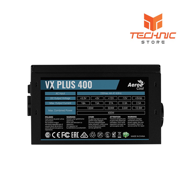Nguồn máy tính Aerocool VX PLUS 400