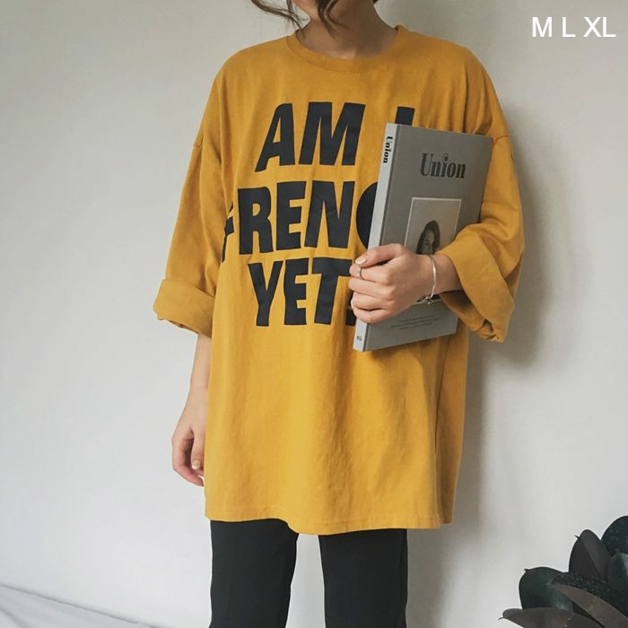 Áo thun dài tay  AM I FRENCH YET?  phông Unisex nam nữ tee oversize form rộng pull Ulzzang Streetwear Hàn Quốc vải mềm