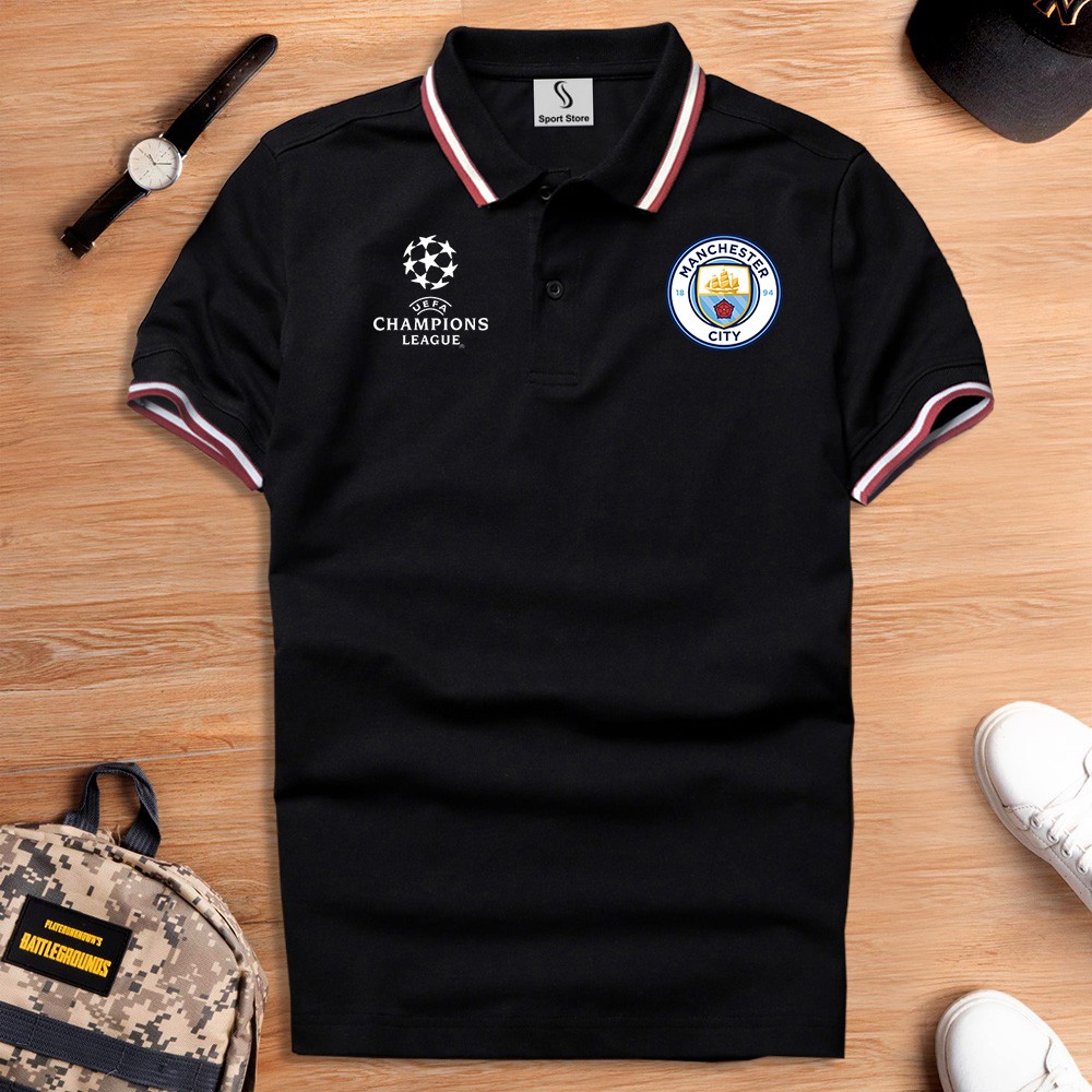 Áo thun polo có cổ ngắn tay CLB Man City - nam nữ cao cấp, vải đẹp, cotton thấm hút mồ hôi, ko bông xù trẻ trung GUCATI | BigBuy360 - bigbuy360.vn