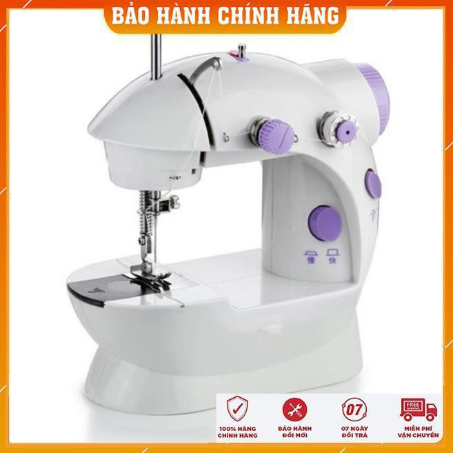 Máy Khâu Mini Gia Đình 2 Tốc Độ Có Đèn Led Cắt Chỉ