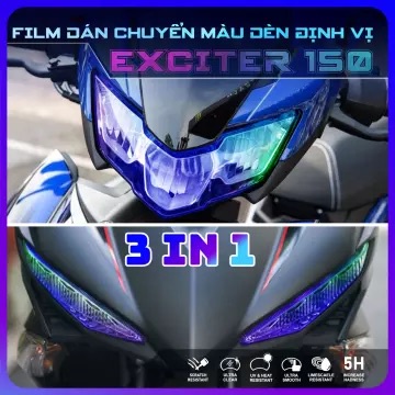 PPF EXCITER 150, FILM DÁN LÀM ĐẸP ĐÈN XE, MIẾNG DÁN PPF BẢO VỆ MẶT ĐỒNG HỒ, CHỐNG TRẦY.