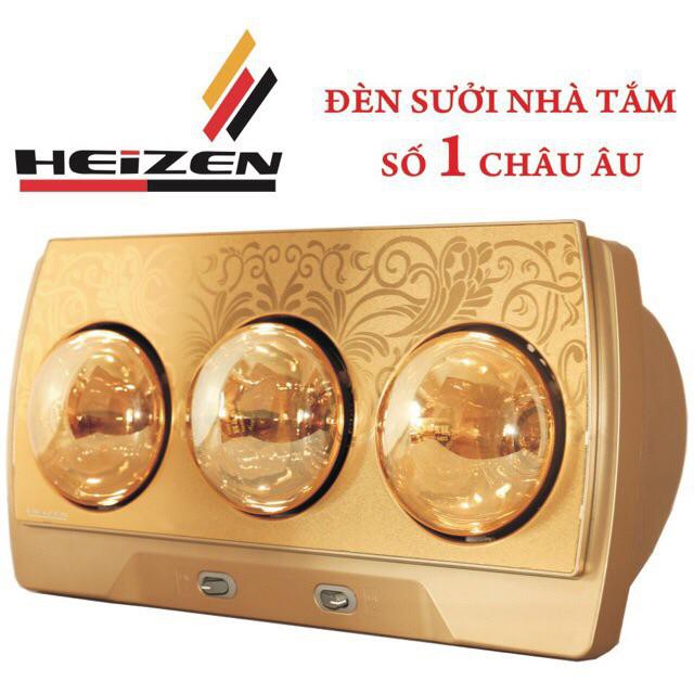 Đèn sưởi nhà tắm Heizen 3 bóng vàng