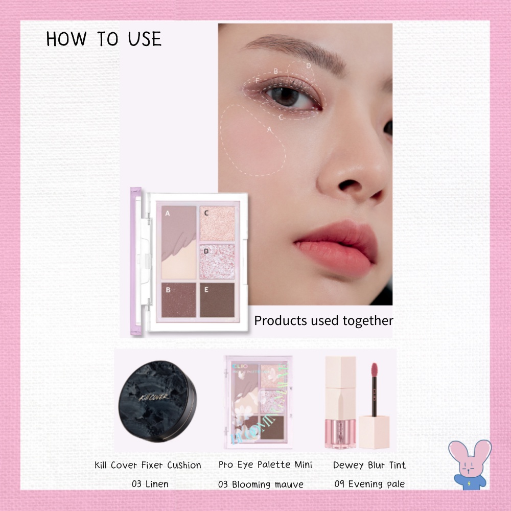 Bảng Phấn Mắt Clio mini 4 Màu Tùy Chọn