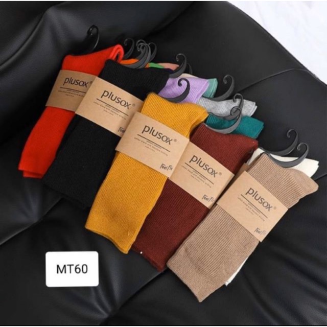 Tất vớ trơn nam nữ cao cổ Béo shop ulzzang unisex chất đẹp vintage nhiều màu MT60