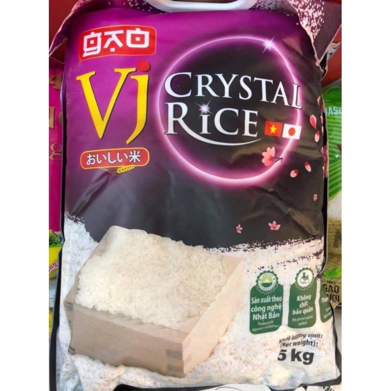 Gạo giống nhật Crystal Rice VJ 5kg