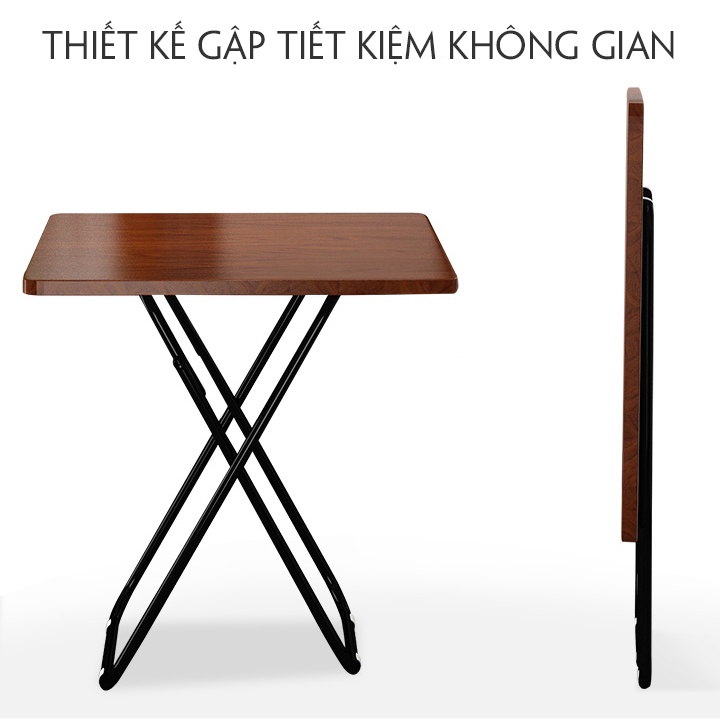 Bàn ăn gấp gọn thông minh hiện đại tiết kiệm không gian sống kích thước 60*60*71cm