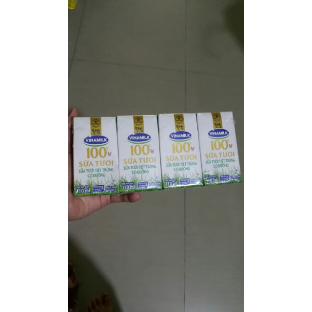Lốc sữa vinamilk 100% 110ml (mẫu mới )