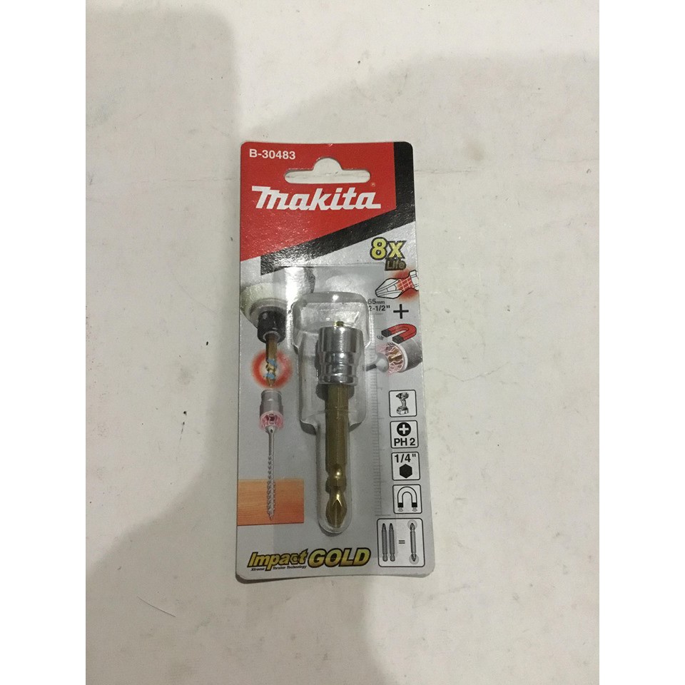 ĐẦU BẮT VÍT CÓ NAM CHÂM TRỢ LỰC MAKITA B-30483