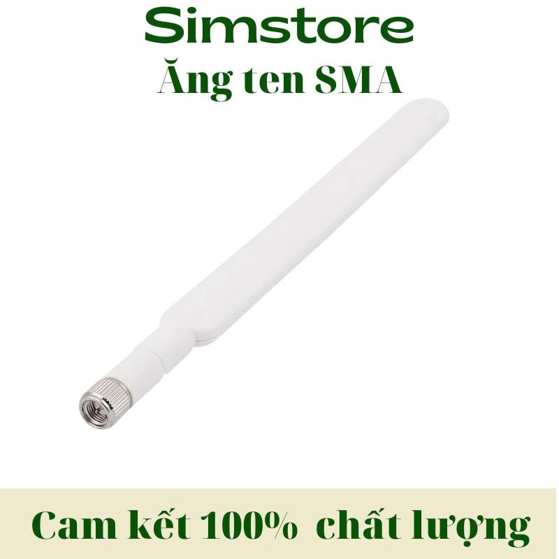 Anten 3G/4G chuẩn SMA màu trắng 8dBi dành cho Huawei B681, B683, B686, B593, B310, B315, E5186