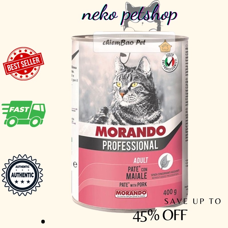 GIAO 1H pate ý MORANDO cho mèo 400g VÀ RAW FOOD PATE TƯƠI
