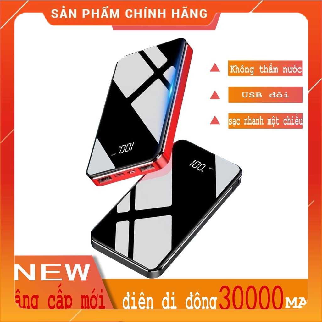 Sạc dự phòng 30000mah ​Không thấm nước Sạc Dự Phòng Không Dây sạc nhanh một chiều |PKTrungBinh