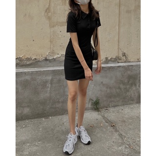 Váy cổ polo body 352