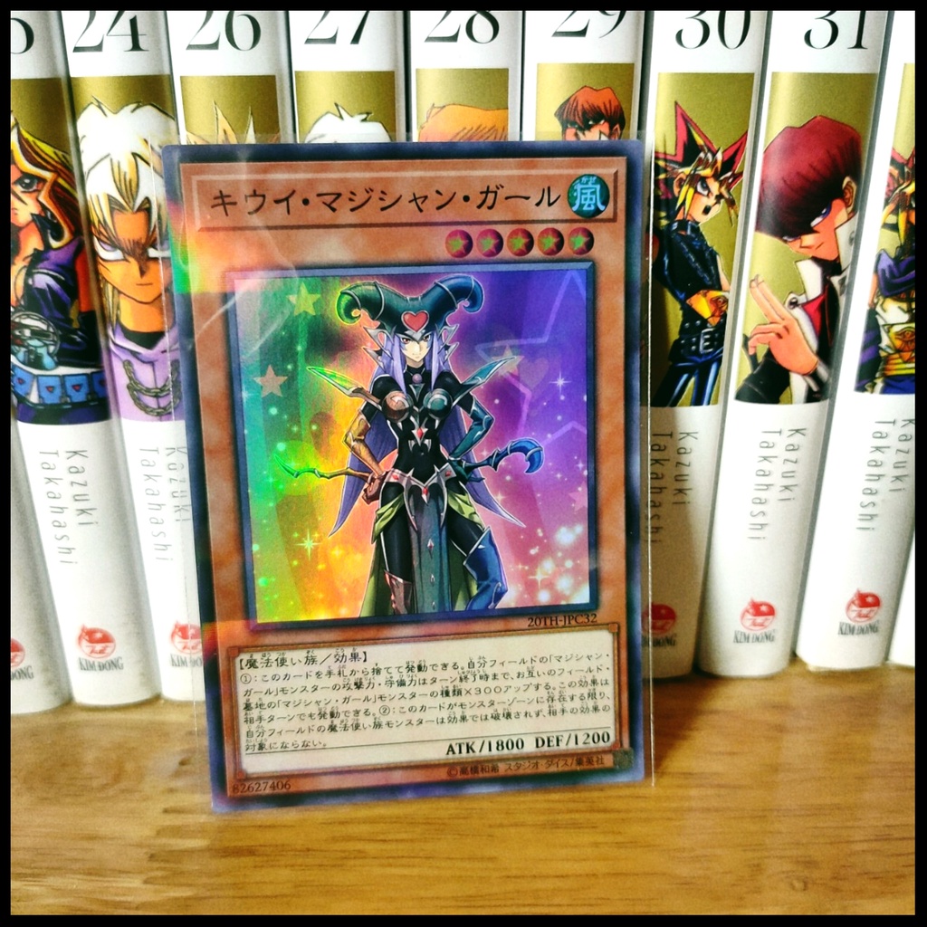 Thẻ bài Yugioh chính hãng Set 5 Dark magician Girl Trái Cây  - Super Parallel Rare