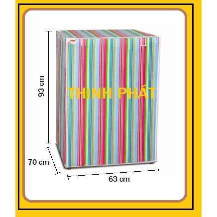 Áo Trùm Máy Giặt Cửa Trước 10-12 Kg Vải Dù Chống Rách Chống Thấm - MÀU SẮC HOA VĂN NGẪU NHIÊN