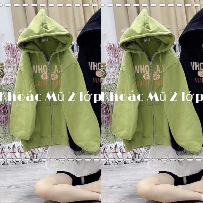 Áo Khoác Nỉ Form Rộng Chữ Who 1849 Unisex Nam Nữ (Ảnh Thật/Có Sẵn)