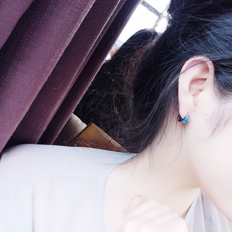 Khuyên Tai Thép Titan A330 Phong Cách Hàn Quốc Cho Nam Và Nữ