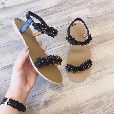 FREE SHIP Giày sandal MYS 2 dây hoa cúc