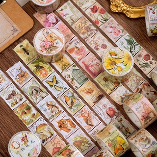 Cuộn băng dính washi tape có 8 kiểu tùy chọn trang trí sổ lưu niệm