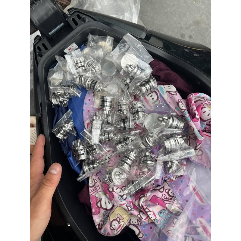 Cục Treo Bô inox gắn cho các xe Wave Lớn