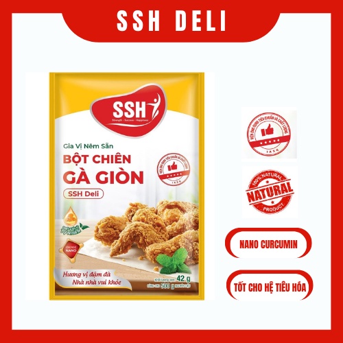 Gia vị nêm sẵn bột chiên gà giòn SSH Deli - Hàng chính hãng