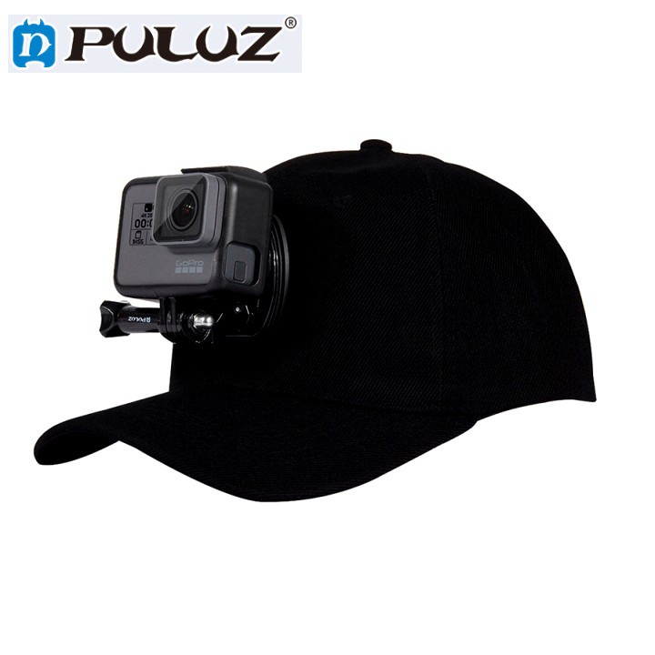 Mũ lưỡi trai gắn GoPro 8 / 7 / 6 / 5 và Action Cam hãng Puluz kèm đế và vít vặn