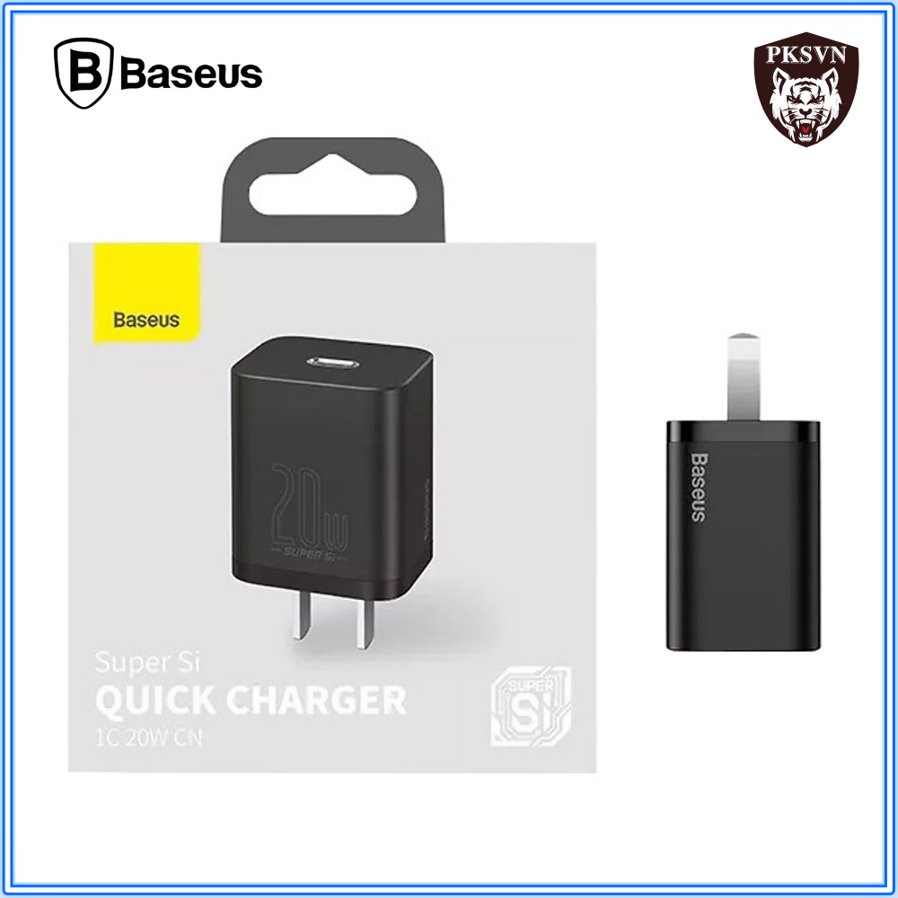 Củ sạc nhanh 20w chính hãng Baseus Super Si chuẩn sạc nhanh PD 20w và QC 3.0 sạc đầy 50% pin chỉ 30 phút - BH 12T