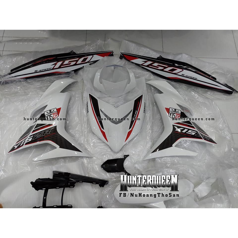 Tem Exciter 150. Tem Y15ZR. Xe đen trắng. Chỉnh sửa theo yêu cầu. Sắc nét, bền màu, chống nước
