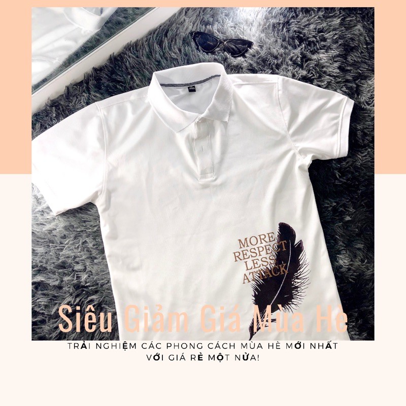 Áo Thun Polo Nam 💕𝘍𝘳𝘦𝘦𝘴𝘩𝘪𝘱💕 Áo Cổ Bẻ Tay Ngắn Áo polo ICED COLD,   siêu đẹp  Hình Chiếc Lá | BigBuy360 - bigbuy360.vn