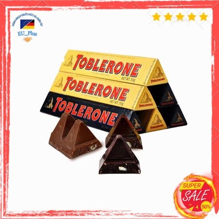 Socola đen/sữa Toblerone mật ong,hạnh nhân thanh 100g, Thuỵ sỹ