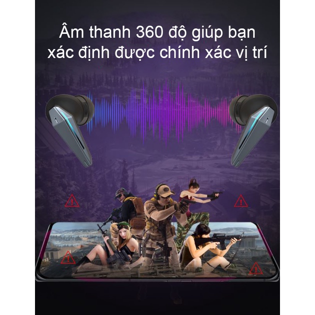 Tai nghe chơi game X16 Bluetooth 5.1 tai phone thể thao không dây chơi