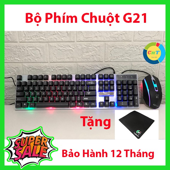 Bộ Bàn Phím Kèm Chuột Máy Tính Leopard G21 Led RGB