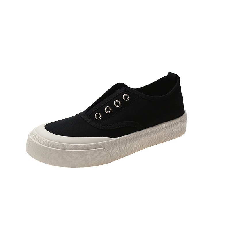 Giày Lười Vải Canvas Đế Dày Thoáng Khí Thời Trang Hè Thu 2022 Cho Nữ