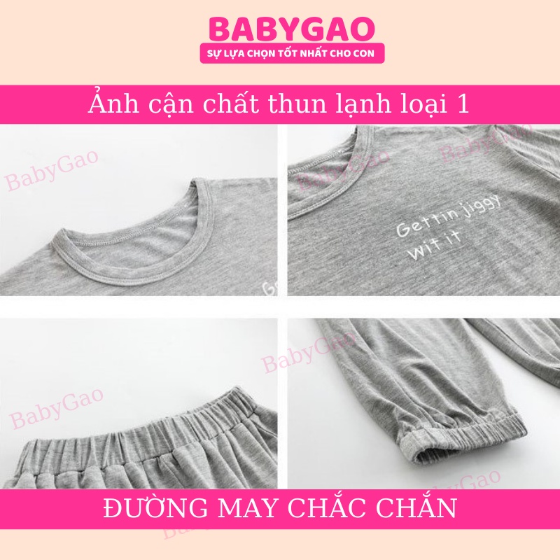 Bộ Quần Áo Bé Trai Bé Gái Alibaba Minky Mom Vải Thun Lạnh, Bộ Cộc Tay Quần Dài Cho Bé Mặc Nhà Ngủ Máy Lạnh BabyGao