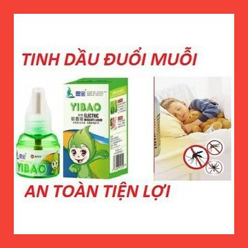 Tinh dầu đuổi muỗi xông phòng electric YIBAO 45ml, tinh dầu xông muỗi thiên nhiên khuếch tán thơm phòng an toàn cho bé