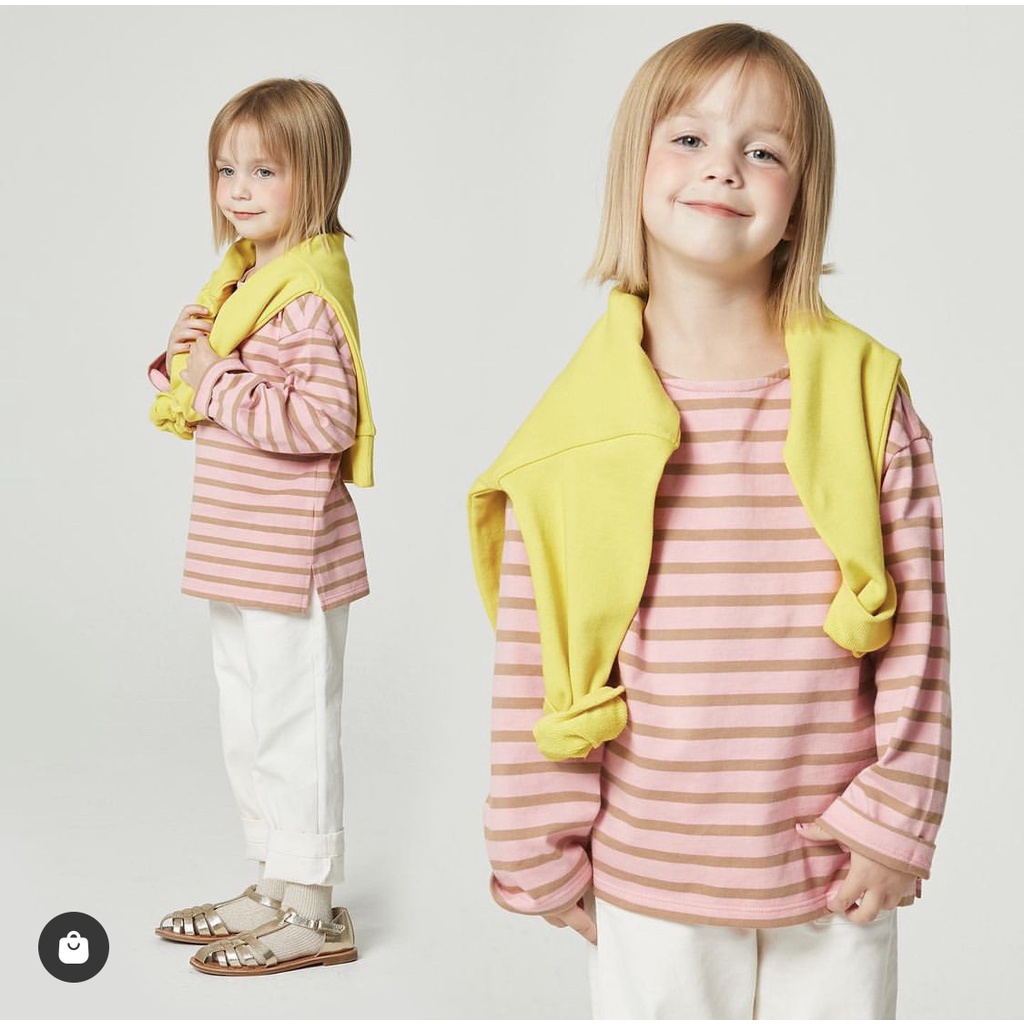Áo thun kẻ L@ughing child 6 màu. HA3265