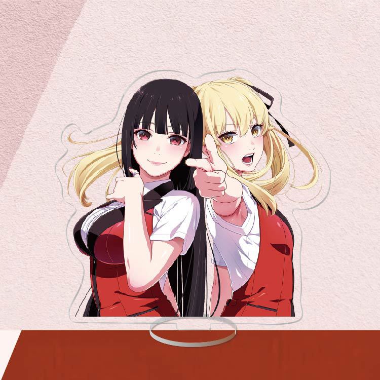 Mô hình KAKEGURUI mô hình Học Viện Đỏ Đen tượng acrylic anime mica chibi trưng bày