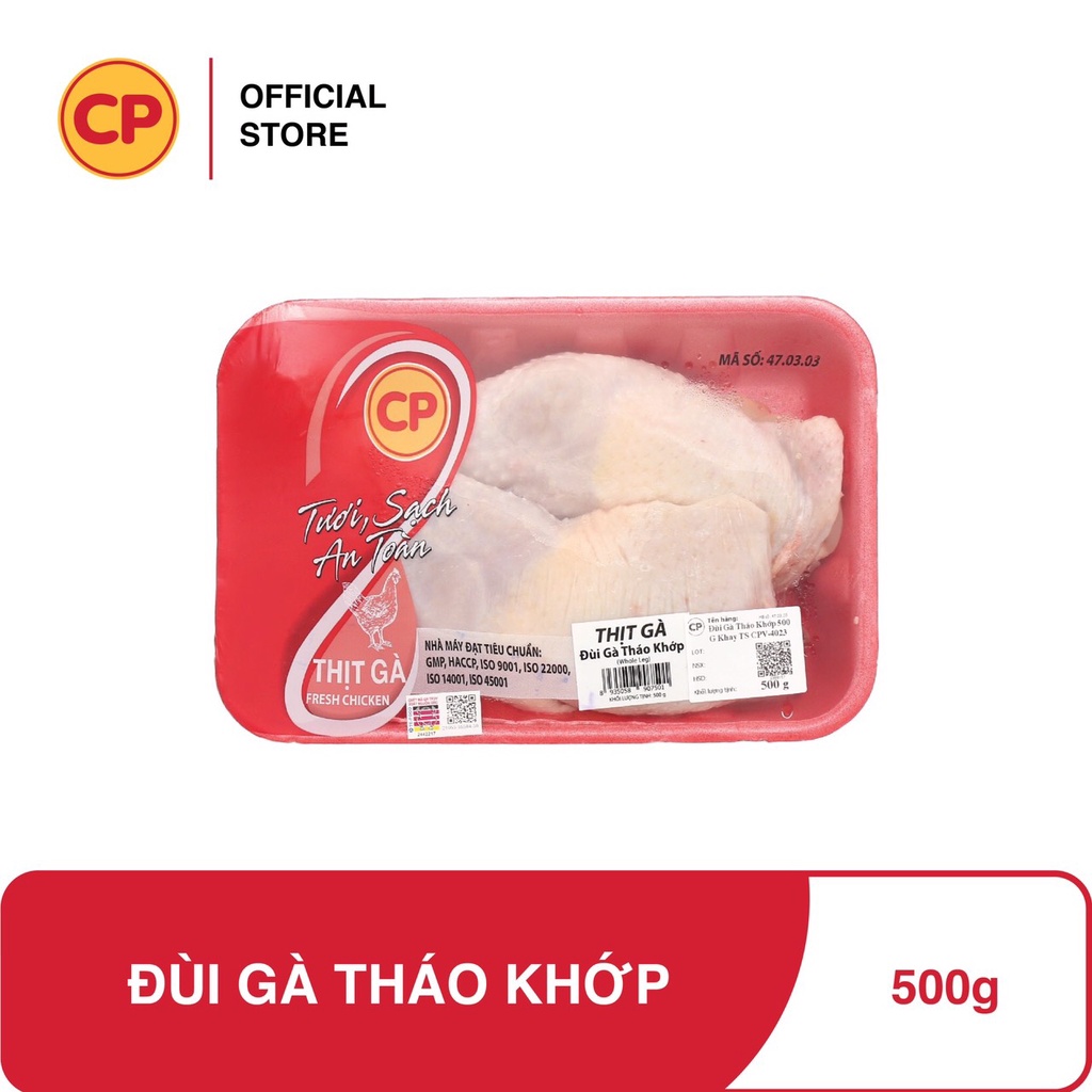 CP Đùi gà tươi tháo khớp, tươi mới mỗi ngày - 500g - Tặng kèm công thức siêu độc lạ cho bữa ăn thêm hấp dẫn