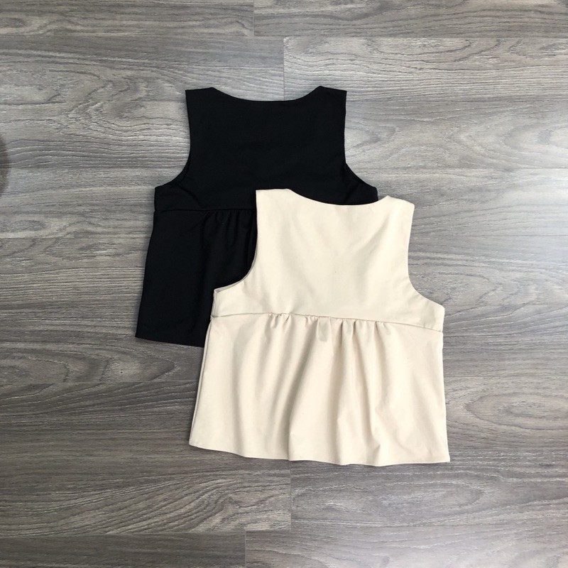 Áo Hobbs 2 màu đen kem