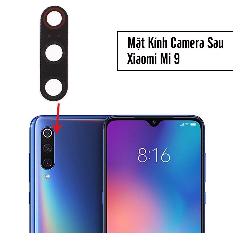 Mặt kính thay thế camera sau cho Xiaomi Mi 9